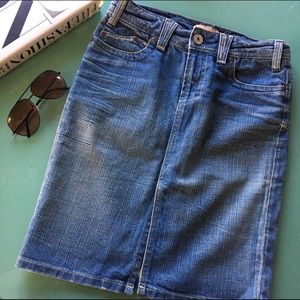 Yanuk Japanese Denim Midi Skirt